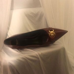 Versace Bordeaux shoe.